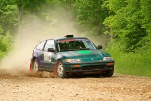 Maegan Burkart / Joanna Seaman Honda CRX Si on SS2, Skunk Creek.