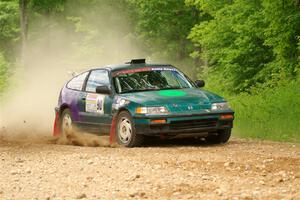 Maegan Burkart / Joanna Seaman Honda CRX Si on SS2, Skunk Creek.