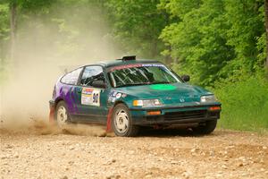 Maegan Burkart / Joanna Seaman Honda CRX Si on SS2, Skunk Creek.