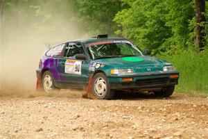Maegan Burkart / Joanna Seaman Honda CRX Si on SS2, Skunk Creek.