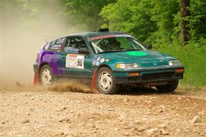 Maegan Burkart / Joanna Seaman Honda CRX Si on SS2, Skunk Creek.