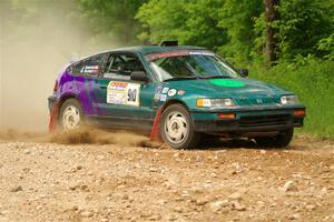 Maegan Burkart / Joanna Seaman Honda CRX Si on SS2, Skunk Creek.