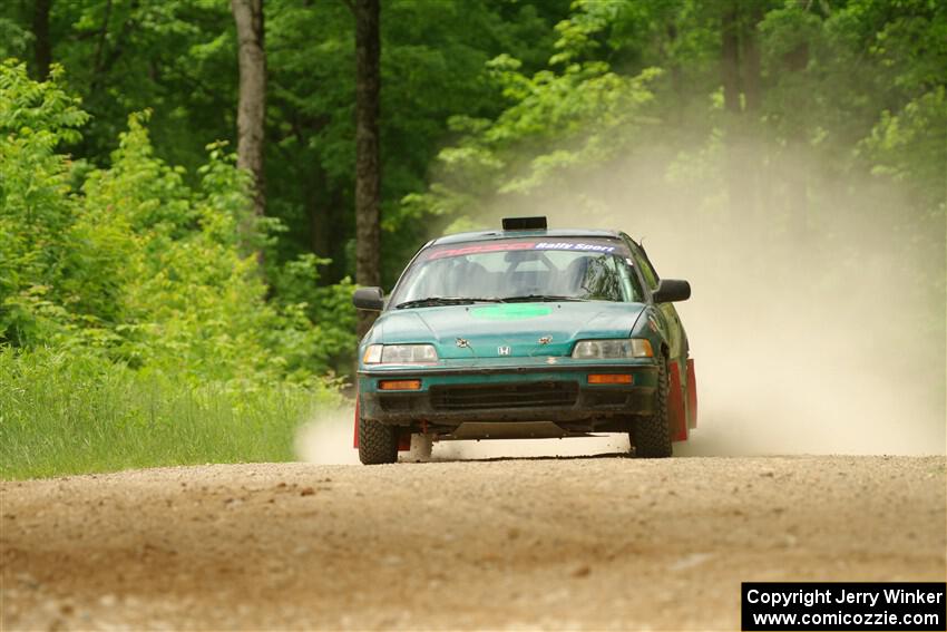 Maegan Burkart / Joanna Seaman Honda CRX Si on SS2, Skunk Creek.