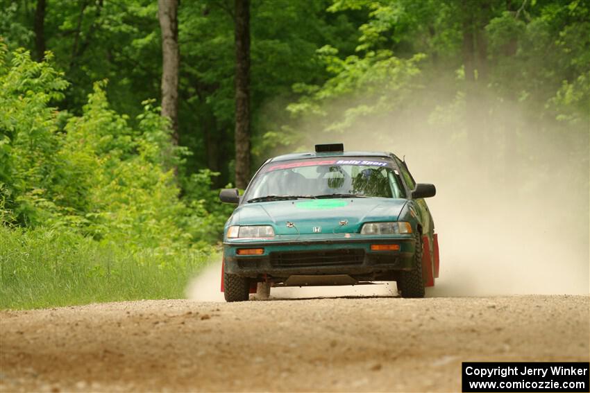 Maegan Burkart / Joanna Seaman Honda CRX Si on SS2, Skunk Creek.