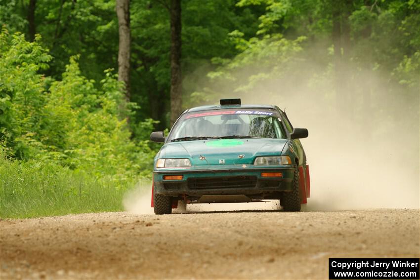 Maegan Burkart / Joanna Seaman Honda CRX Si on SS2, Skunk Creek.