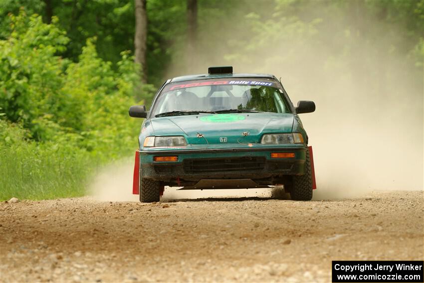 Maegan Burkart / Joanna Seaman Honda CRX Si on SS2, Skunk Creek.