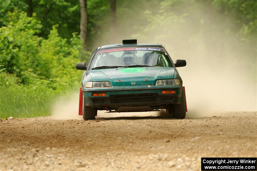 Maegan Burkart / Joanna Seaman Honda CRX Si on SS2, Skunk Creek.