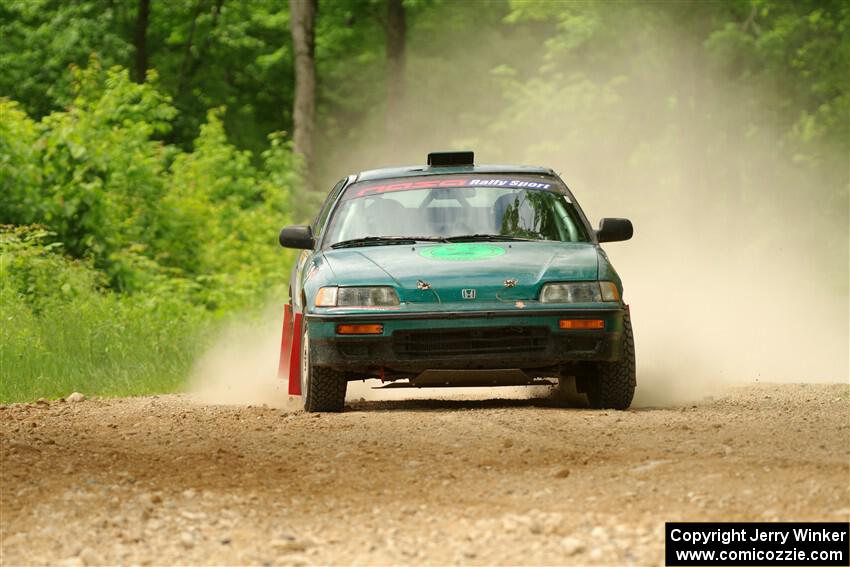 Maegan Burkart / Joanna Seaman Honda CRX Si on SS2, Skunk Creek.