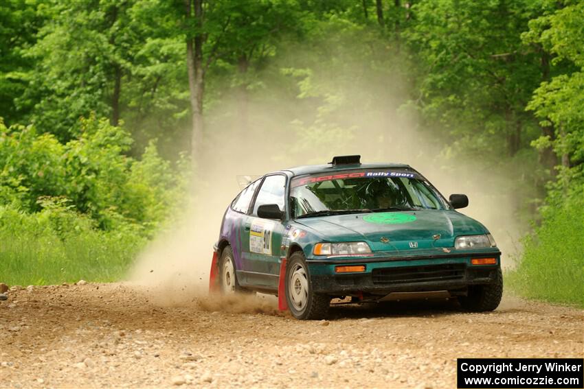 Maegan Burkart / Joanna Seaman Honda CRX Si on SS2, Skunk Creek.
