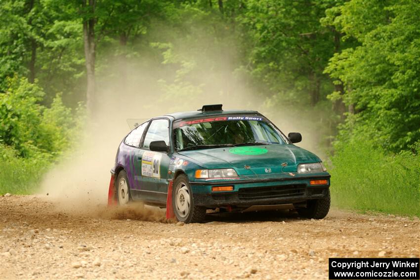 Maegan Burkart / Joanna Seaman Honda CRX Si on SS2, Skunk Creek.