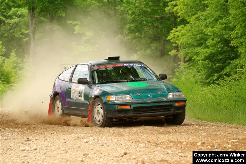 Maegan Burkart / Joanna Seaman Honda CRX Si on SS2, Skunk Creek.