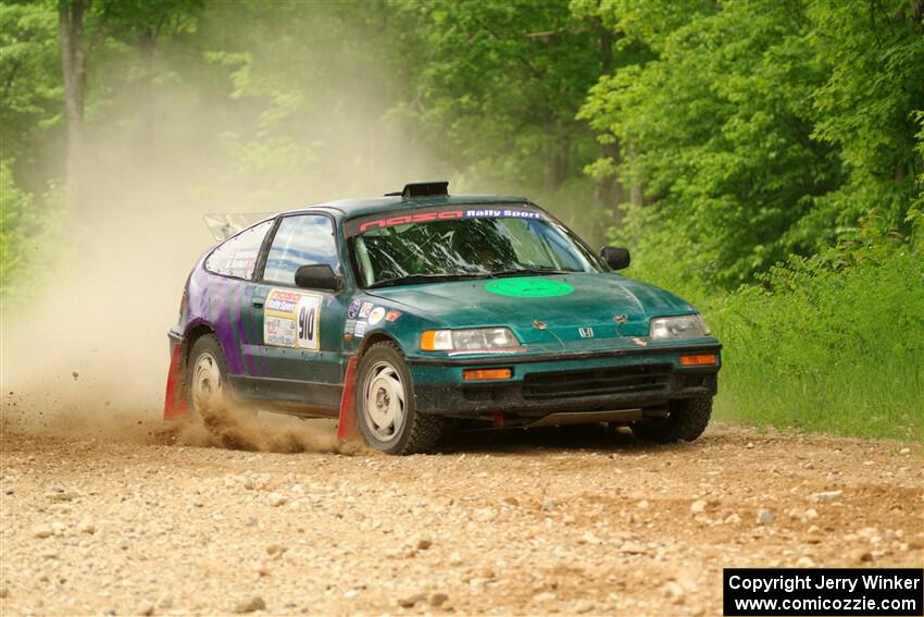 Maegan Burkart / Joanna Seaman Honda CRX Si on SS2, Skunk Creek.