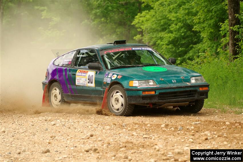 Maegan Burkart / Joanna Seaman Honda CRX Si on SS2, Skunk Creek.