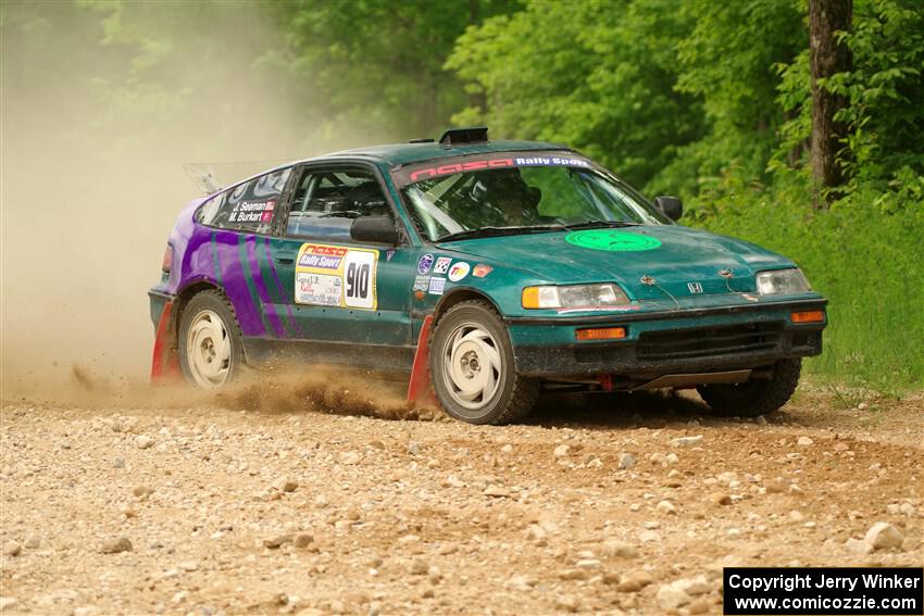 Maegan Burkart / Joanna Seaman Honda CRX Si on SS2, Skunk Creek.