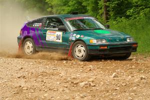 Maegan Burkart / Joanna Seaman Honda CRX Si on SS2, Skunk Creek.