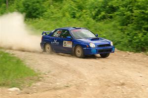 Jimmy Pelizzari / Bryce Proseus Subaru WRX on SS3, Woodtick Hollow.