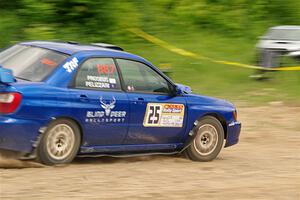 Jimmy Pelizzari / Bryce Proseus Subaru WRX on SS3, Woodtick Hollow.