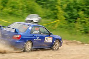 Jimmy Pelizzari / Bryce Proseus Subaru WRX on SS3, Woodtick Hollow.