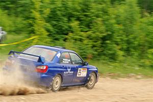 Jimmy Pelizzari / Bryce Proseus Subaru WRX on SS3, Woodtick Hollow.