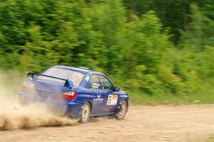Jimmy Pelizzari / Bryce Proseus Subaru WRX on SS3, Woodtick Hollow.