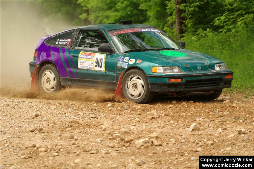 Maegan Burkart / Joanna Seaman Honda CRX Si on SS2, Skunk Creek.
