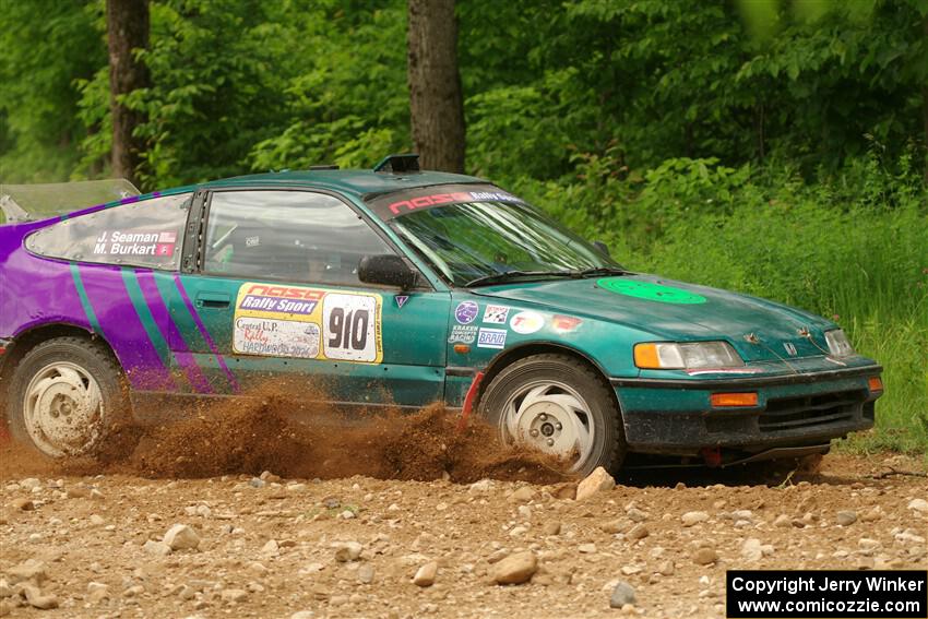 Maegan Burkart / Joanna Seaman Honda CRX Si on SS2, Skunk Creek.