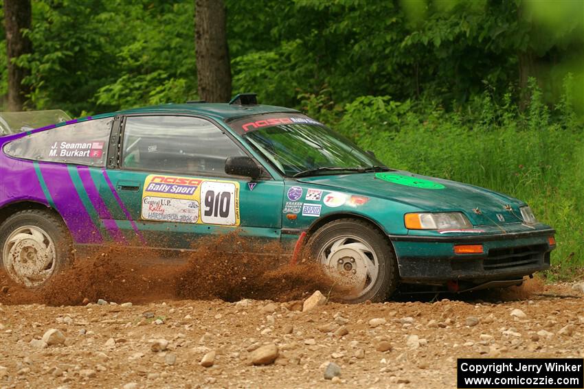 Maegan Burkart / Joanna Seaman Honda CRX Si on SS2, Skunk Creek.