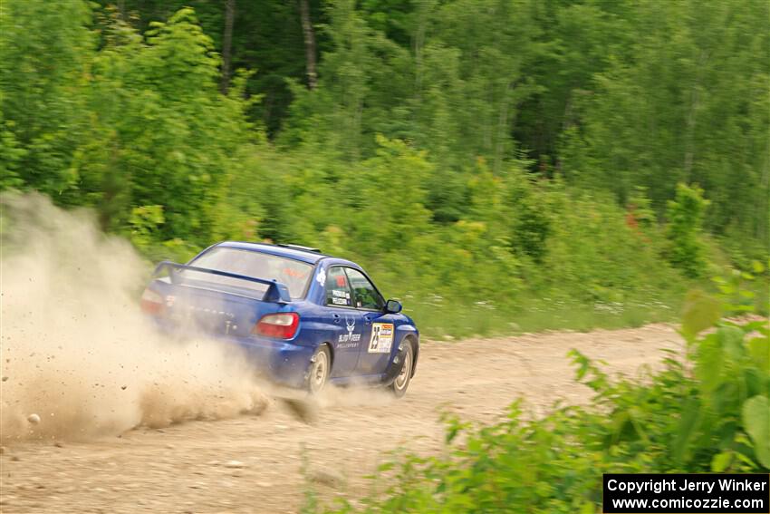 Jimmy Pelizzari / Bryce Proseus Subaru WRX on SS3, Woodtick Hollow.