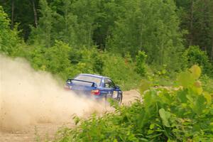 Jimmy Pelizzari / Bryce Proseus Subaru WRX on SS3, Woodtick Hollow.