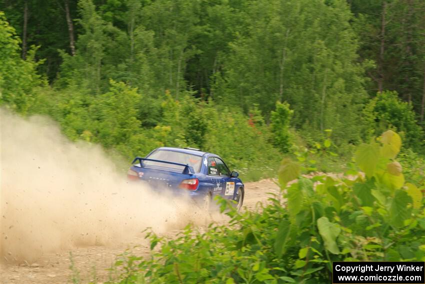 Jimmy Pelizzari / Bryce Proseus Subaru WRX on SS3, Woodtick Hollow.
