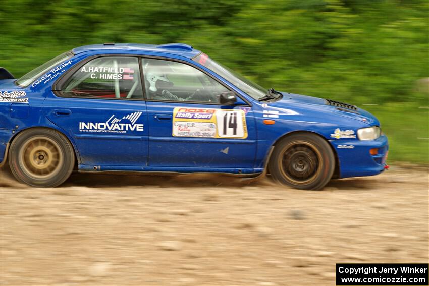 Connor Himes / Aleut Hatfield Subaru Impreza on SS3, Woodtick Hollow.