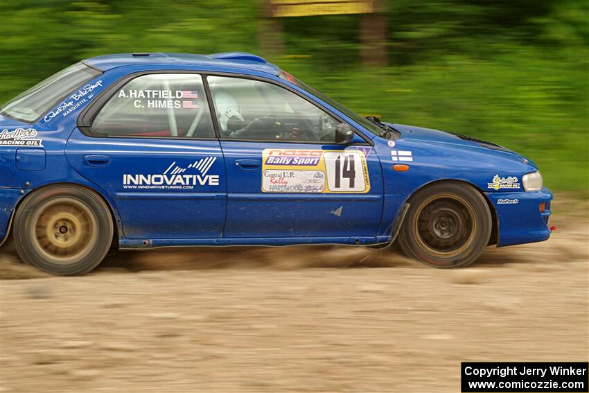 Connor Himes / Aleut Hatfield Subaru Impreza on SS3, Woodtick Hollow.