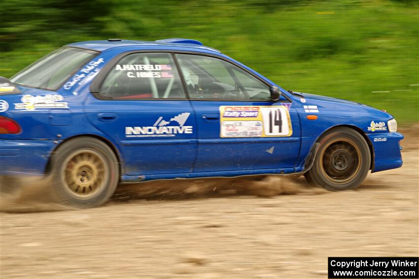 Connor Himes / Aleut Hatfield Subaru Impreza on SS3, Woodtick Hollow.