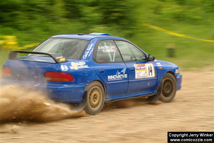 Connor Himes / Aleut Hatfield Subaru Impreza on SS3, Woodtick Hollow.