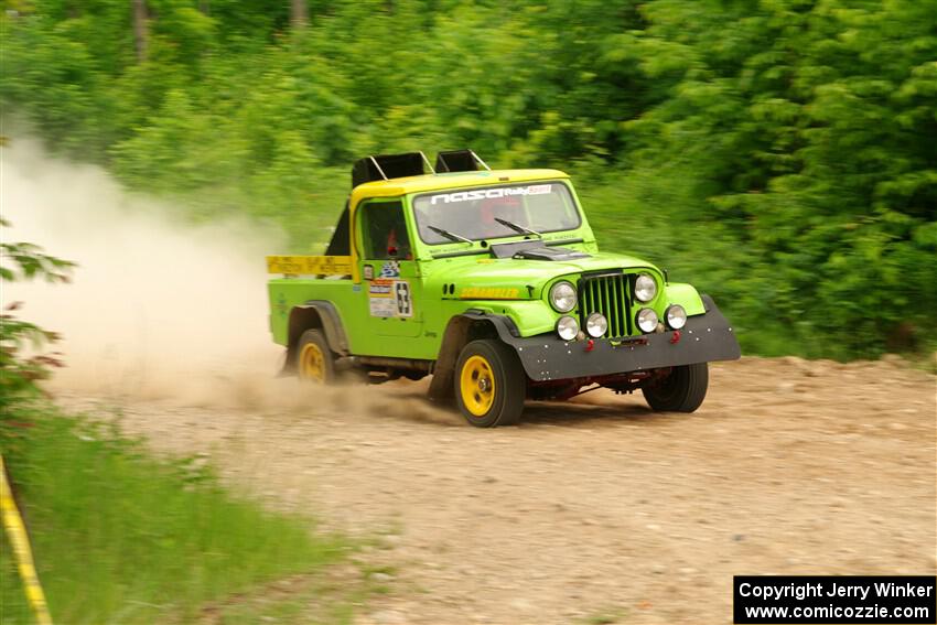 Mike Purzycki / Matt Wernette Jeep Scrambler on SS3, Woodtick Hollow.