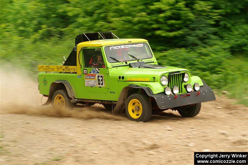 Mike Purzycki / Matt Wernette Jeep Scrambler on SS3, Woodtick Hollow.