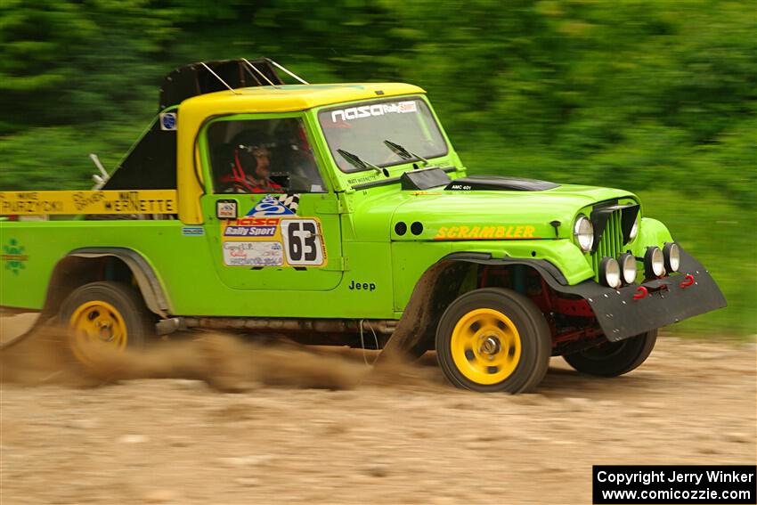Mike Purzycki / Matt Wernette Jeep Scrambler on SS3, Woodtick Hollow.