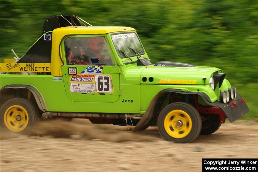 Mike Purzycki / Matt Wernette Jeep Scrambler on SS3, Woodtick Hollow.