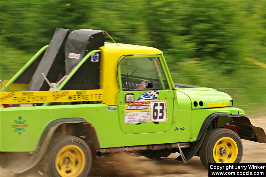 Mike Purzycki / Matt Wernette Jeep Scrambler on SS3, Woodtick Hollow.