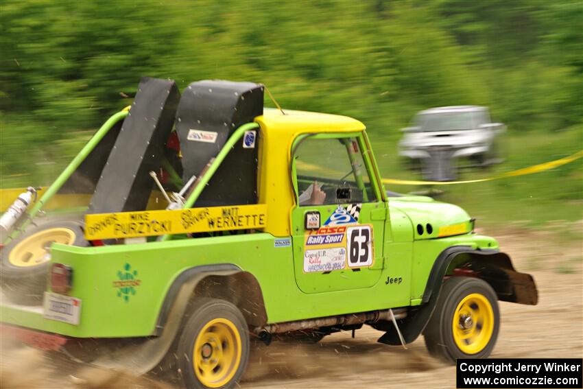 Mike Purzycki / Matt Wernette Jeep Scrambler on SS3, Woodtick Hollow.