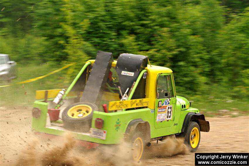 Mike Purzycki / Matt Wernette Jeep Scrambler on SS3, Woodtick Hollow.