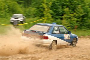Jacob Kennedy / Josh Remmetter Ford Escort GT on SS3, Woodtick Hollow.