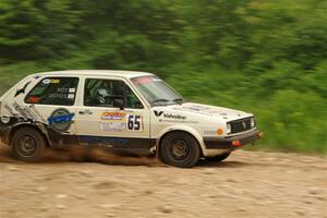 Heath Shively / Shanti Witt VW Golf on SS3, Woodtick Hollow.