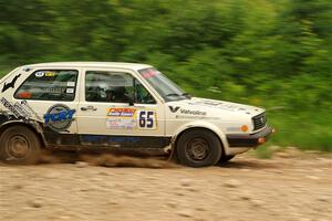 Heath Shively / Shanti Witt VW Golf on SS3, Woodtick Hollow.