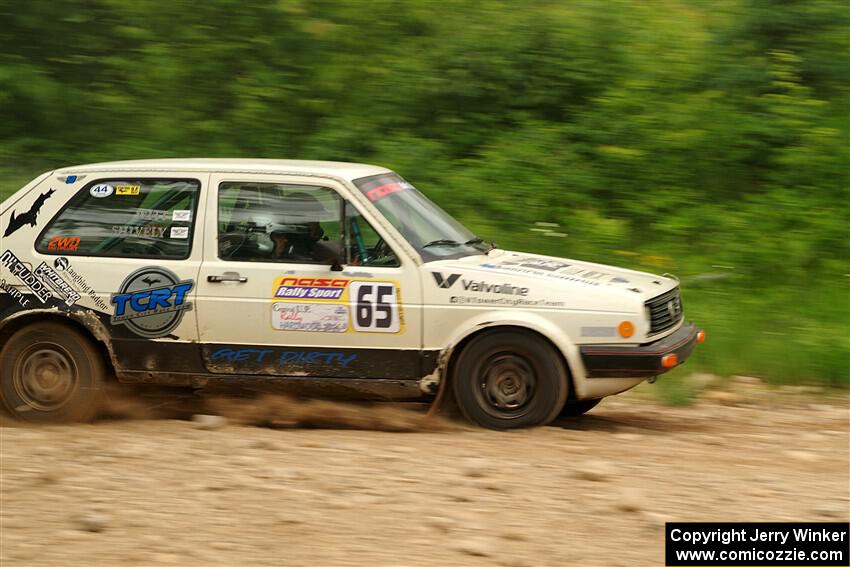 Heath Shively / Shanti Witt VW Golf on SS3, Woodtick Hollow.
