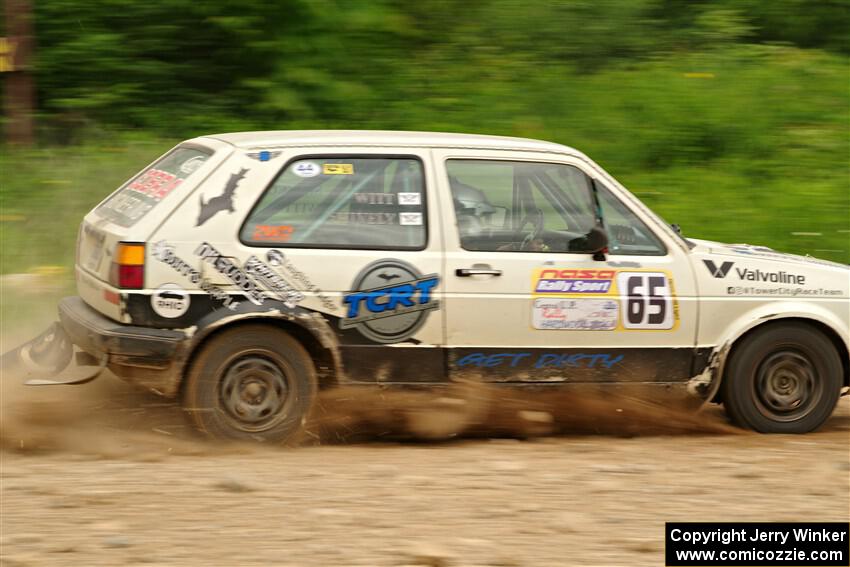 Heath Shively / Shanti Witt VW Golf on SS3, Woodtick Hollow.