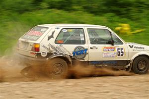 Heath Shively / Shanti Witt VW Golf on SS3, Woodtick Hollow.