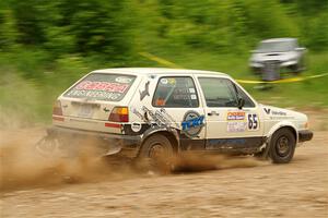 Heath Shively / Shanti Witt VW Golf on SS3, Woodtick Hollow.