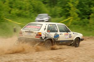 Heath Shively / Shanti Witt VW Golf on SS3, Woodtick Hollow.