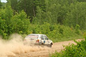 Heath Shively / Shanti Witt VW Golf on SS3, Woodtick Hollow.